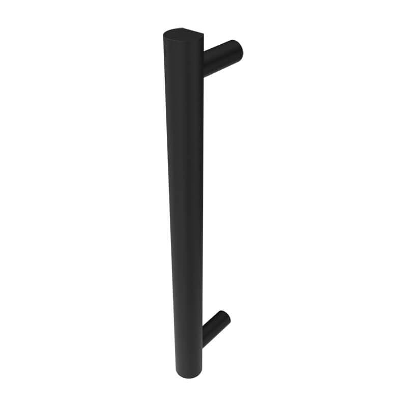 Modello I Round 20 Inch Hardwired Single Bar Matte Black Vertical Side View