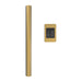 Modello I Round 20 Inch Hardwired Single Bar Satin Brass Vertical Front View