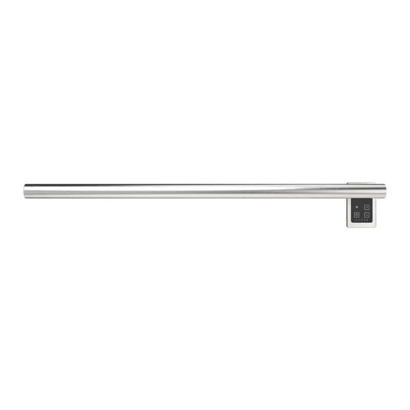 Modello I Round 40 Hardwired Single Bar Brushed Stainless Horizontal Front View