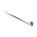 Modello I Round 40 Inch Hardwired Single Bar Brushed Stainless Horizontal Side View
