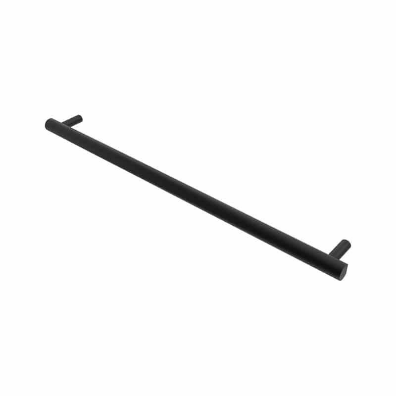Modello I Round 40 Inch Hardwired Single Bar Matte Black Horizontal Side View