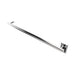 Modello I Round 40 Inch Hardwired Single Bar Polished Stainless Horizontal Side View
