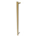 Modello I Round 40 Inch Hardwired Single Bar Satin Brass Vertical Side View