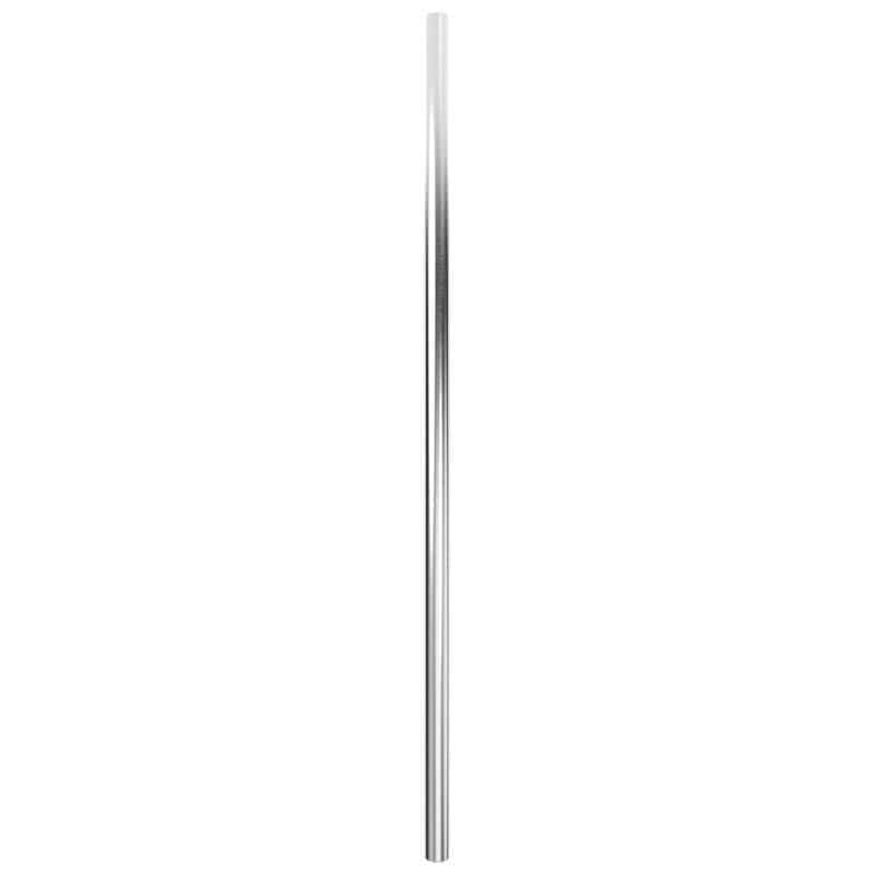 Modello I Round 59 Hardwired Single Bar Brushed Stainless Vertical Front View