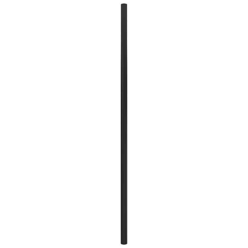Modello I Round 59 Hardwired Single Bar Matte Black Vertical Front View