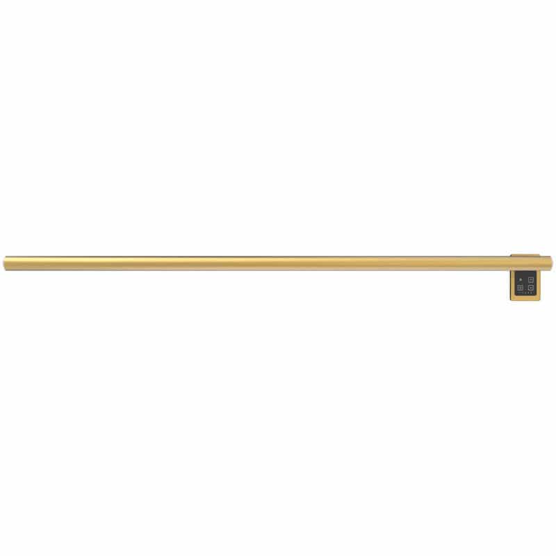 Modello I Round 59 Hardwired Single Bar Satin Brass Horizontal Front View