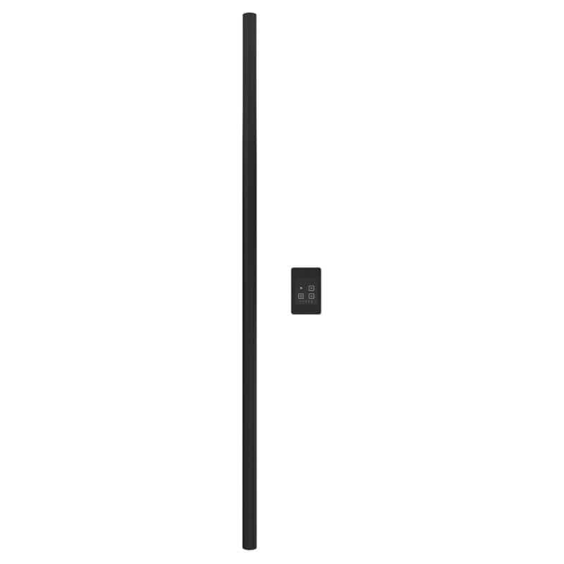 Modello I Round 59 Inch Hardwired Single Bar Matte Black Vertical Front View