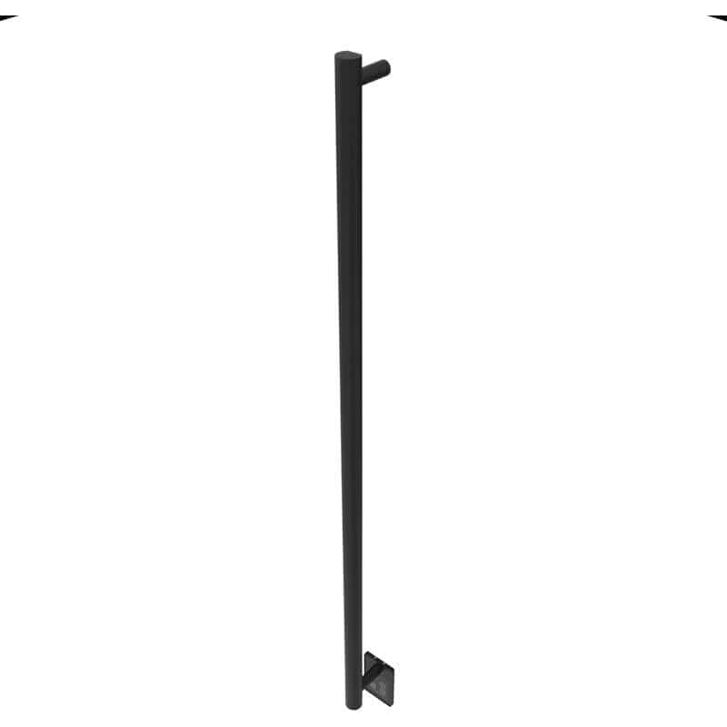 Modello I Round 59 Inch Hardwired Single Bar Matte Black Vertical Side View