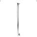 Modello I Round 59 Inch Hardwired Single Bar Polished Stainless Vertical Side View