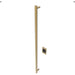 Modello I Round 59 Inch Hardwired Single Bar Satin Brass Vertical Side View