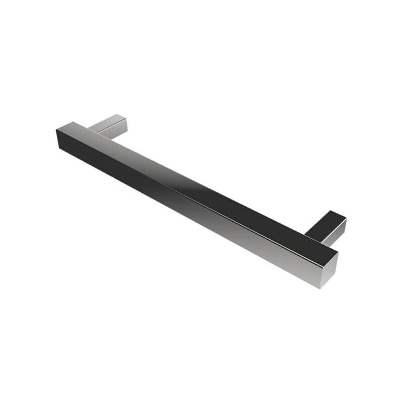 Modello I Square 20 Hardwired Single Bar Polished Stainless Horizontal Side View