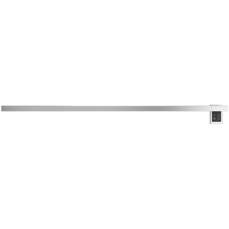 Modello I Square 59 Hardwired Single Bar Brushed Stainless Horizontal Front View
