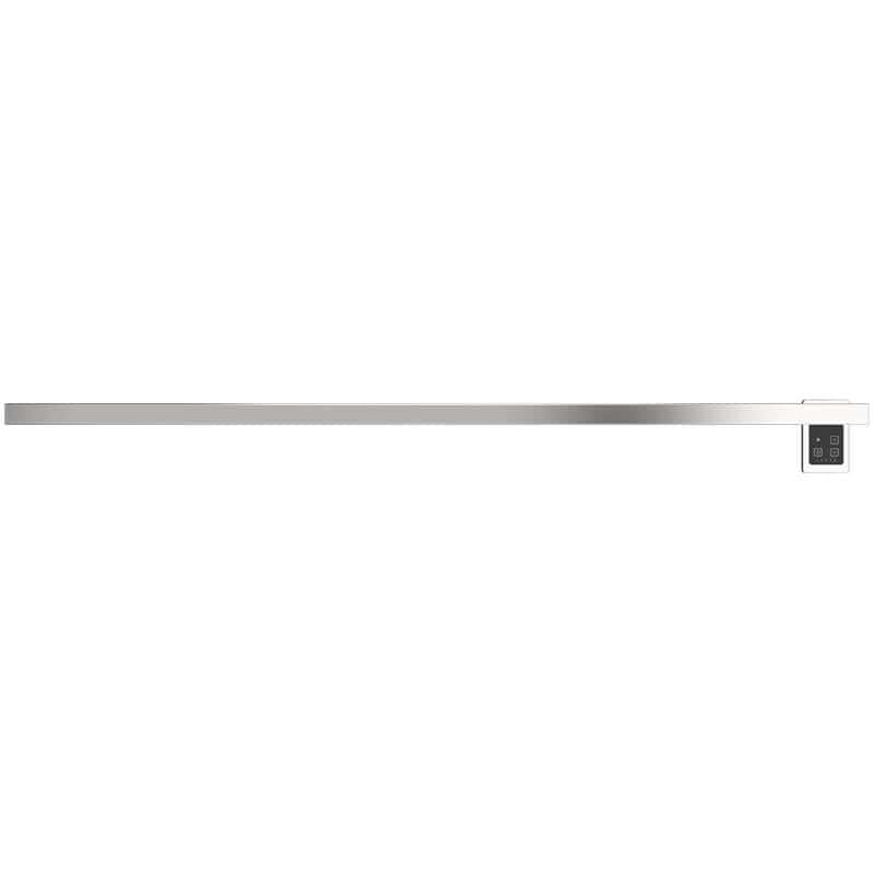 Modello I Square 59 Hardwired Single Bar Polished Stainless Horizontal Front View