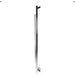 Modello I Square 59 Inch Hardwired Single Bar Polished Stainless Vertical Side View
