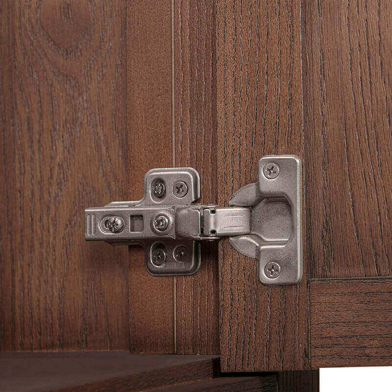 Modero 30 Inch Single Vanity Mocha Oak Cabinet Only Hinge