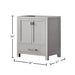 Modero 30 Single Vanity Chilled Gray Cabinet Only Dimension