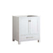 Modero 30 Single Vanity White Cabinet Only Corner View