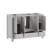 Modero 48 Inch Single Vanity Chilled Gray Cabinet Only Open Drawer