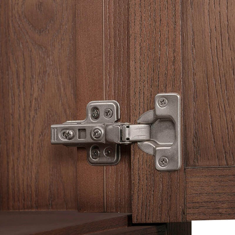 Modero 48 Inch Single Vanity Mocha Oak Cabinet Only Hinge