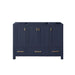 Modero 48 Inch Single Vanity Navy Blue Cabinet Only
