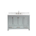 Modero 48 Single Vanity Chilled Gray in Cala White Engineered Stone