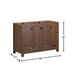 Modero 48 Single Vanity Mocha Oak Cabinet Only Dimention