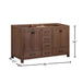Modero 60 inch Double Vanity Mocha Oak Cabinet Only Dimension