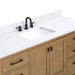 Modero 60 inch Single Vanity Brushed Oak in Cala White Engineered Stone