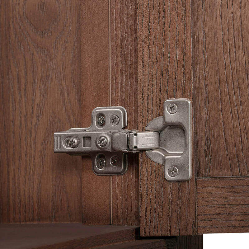 Modero 60 Inch Single Vanity Mocha Oak Cabinet Only Hinge