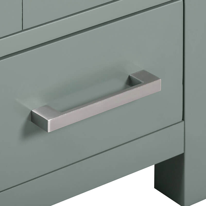 Modero 60 inch Single Vanity Smoke Green Cabinet Only Hardware Horizontal