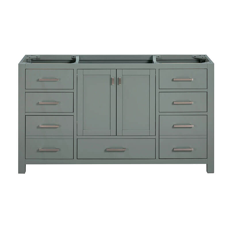 Modero 60 inch Single Vanity Smoke Green Cabinet Only