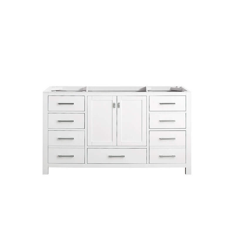 Modero 60 Single Vanity White Cabinet Only