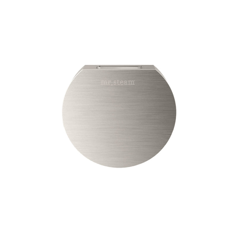 Mr Steam 3 Inch Round Aroma Designer Steamhead with AromaTherapy Reservoir in Brushed Nickel