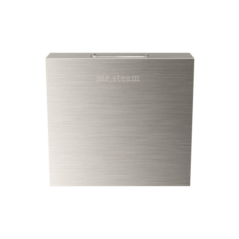 Mr Steam 3 Inch Square Aroma Designer Steamhead with AromaTherapy Reservoir in Brushed Nickel
