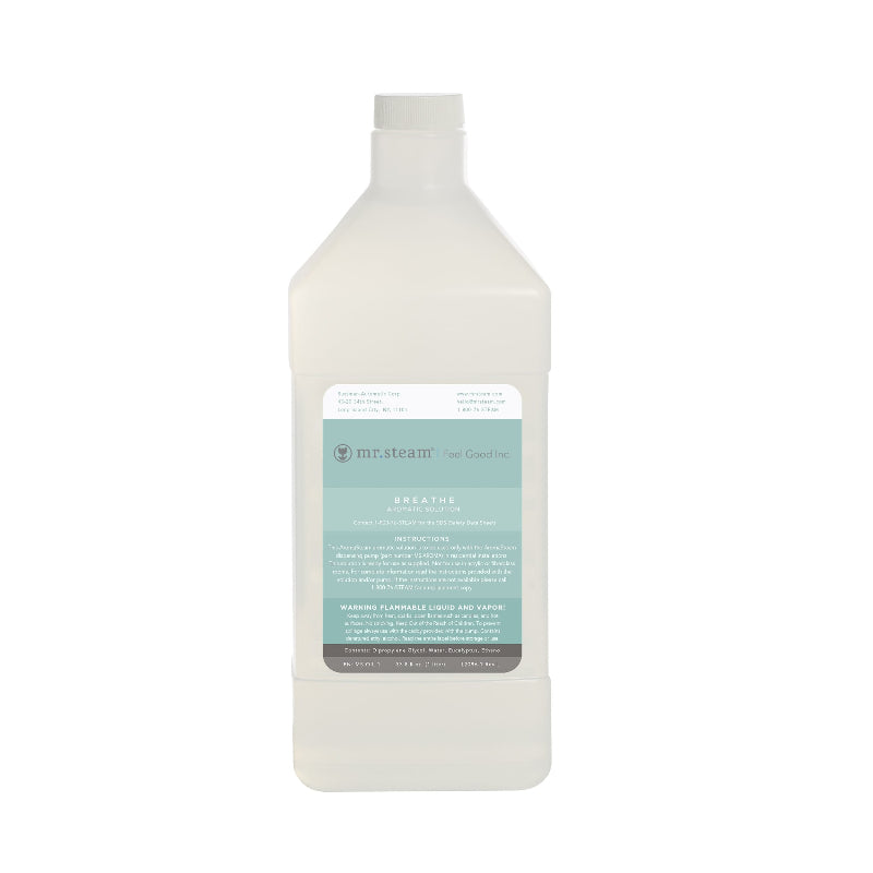 Mr Steam Aromasteam System Fragrance, 1 Liter Bottle in Breathe