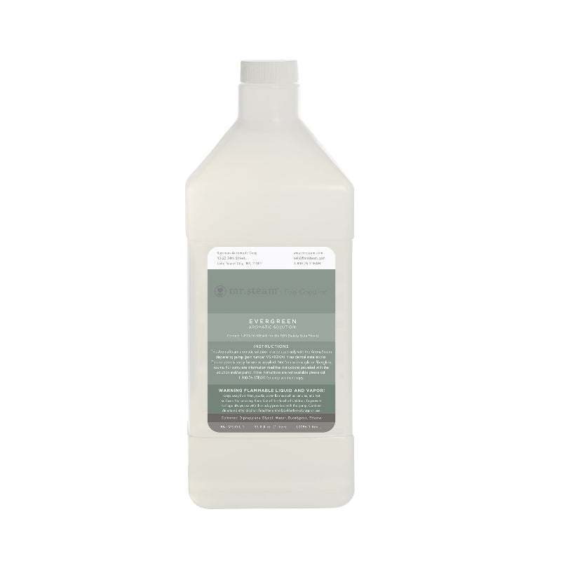 Mr Steam Aromasteam System Fragrance, 33 oz Bottle in Evergreen
