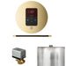 Mr Steam Basic Butler Steam Shower Control Package with Round iTempo Control and Linear Steamhead in Polished Brass