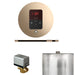 Mr Steam Basic Butler Steam Shower Control Package with Round iTempo Control and Linear Steamhead in Polished Gold