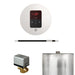 Mr Steam Basic Butler Steam Shower Control Package with Round iTempo Control and Linear Steamhead in White