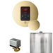 Mr Steam Basic Butler Steam Shower Control Package with Round iTempo Control and Steamhead in Polished Brass