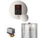 Mr Steam Basic Butler Steam Shower Control Package with Round iTempo Control and Steamhead in Polished Nickel
