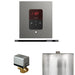 Mr Steam Basic Butler Steam Shower Control Package with Square iTempo Control and Linear Steamhead in Satin Steel