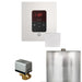 Mr Steam Basic Butler Steam Shower Control Package with Square iTempo Control and Steamhead in White