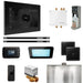 Mr Steam Bliss Max Steam Shower Control Package with iSteamX Control and Linear Steamhead in Black Brilliant Black
