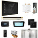 Mr Steam Bliss Max Steam Shower Control Package with iSteamX Control and Linear Steamhead in Black Polished Brass
