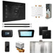 Mr Steam Bliss Max Steam Shower Control Package with iSteamX Control and Linear Steamhead in Black Polished Chrome