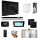 Mr Steam Bliss Max Steam Shower Control Package with iSteamX Control and Linear Steamhead in Black Satin Steel