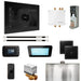 Mr Steam Bliss Max Steam Shower Control Package with iSteamX Control and Linear Steamhead in Black White Finish