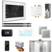 Mr Steam Bliss Max Steam Shower Control Package with iSteamX Control and Linear Steamhead in White Brilliant Black