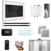 Mr Steam Bliss Max Steam Shower Control Package with iSteamX Control and Linear Steamhead in White Brushed Nickel